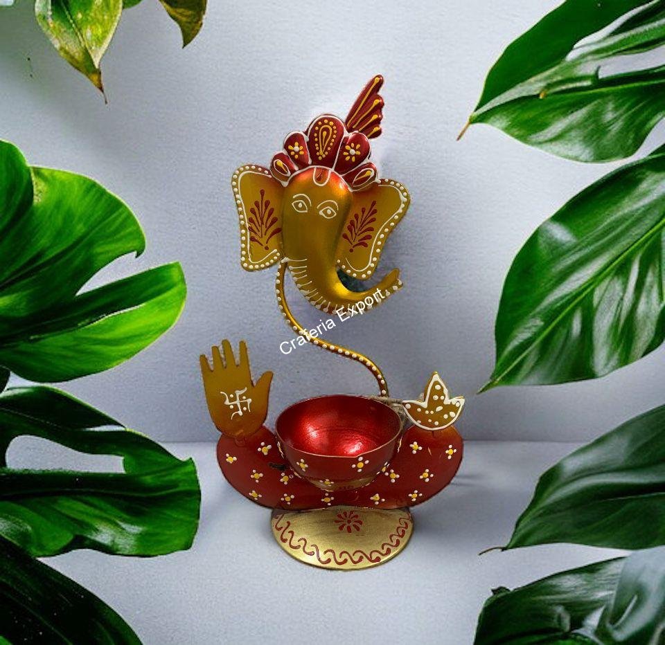 Ganesha Tea Light Holder/Candle Holder With Ganesha Design/ For Decoration