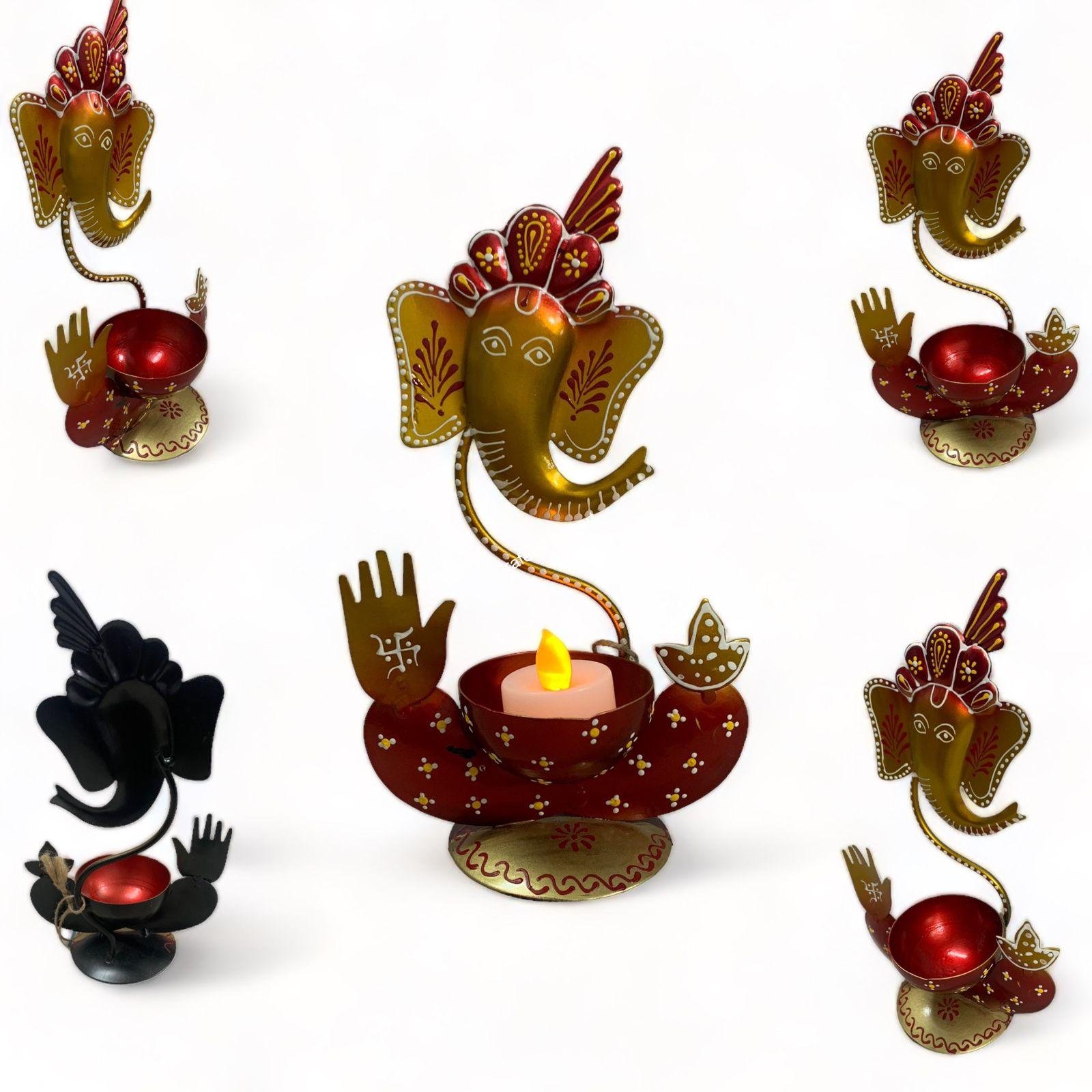 Ganesha Tea Light Holder/Candle Holder With Ganesha Design/ For Decoration