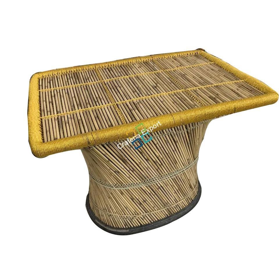 Rectangular Bamboo Mudha Table(XL-Size) For Home, Restautants, Hotels etc