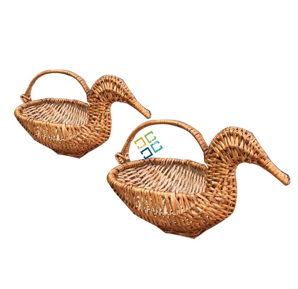 Bamboo Duck Multipurpose Basket with Handle