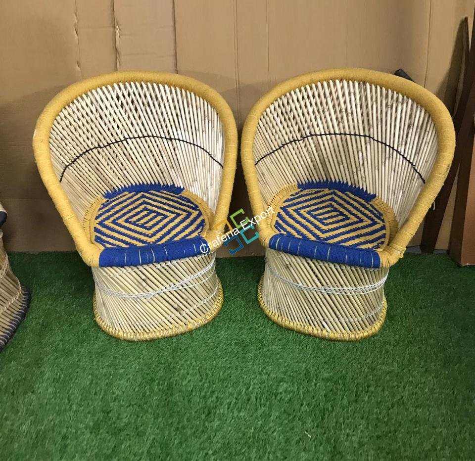 Natural Eco Friendly Bamboo Handmade XL Size Mudha Chairs for Home , Hotels | Indoor-Outdoor Living Areas Furniture