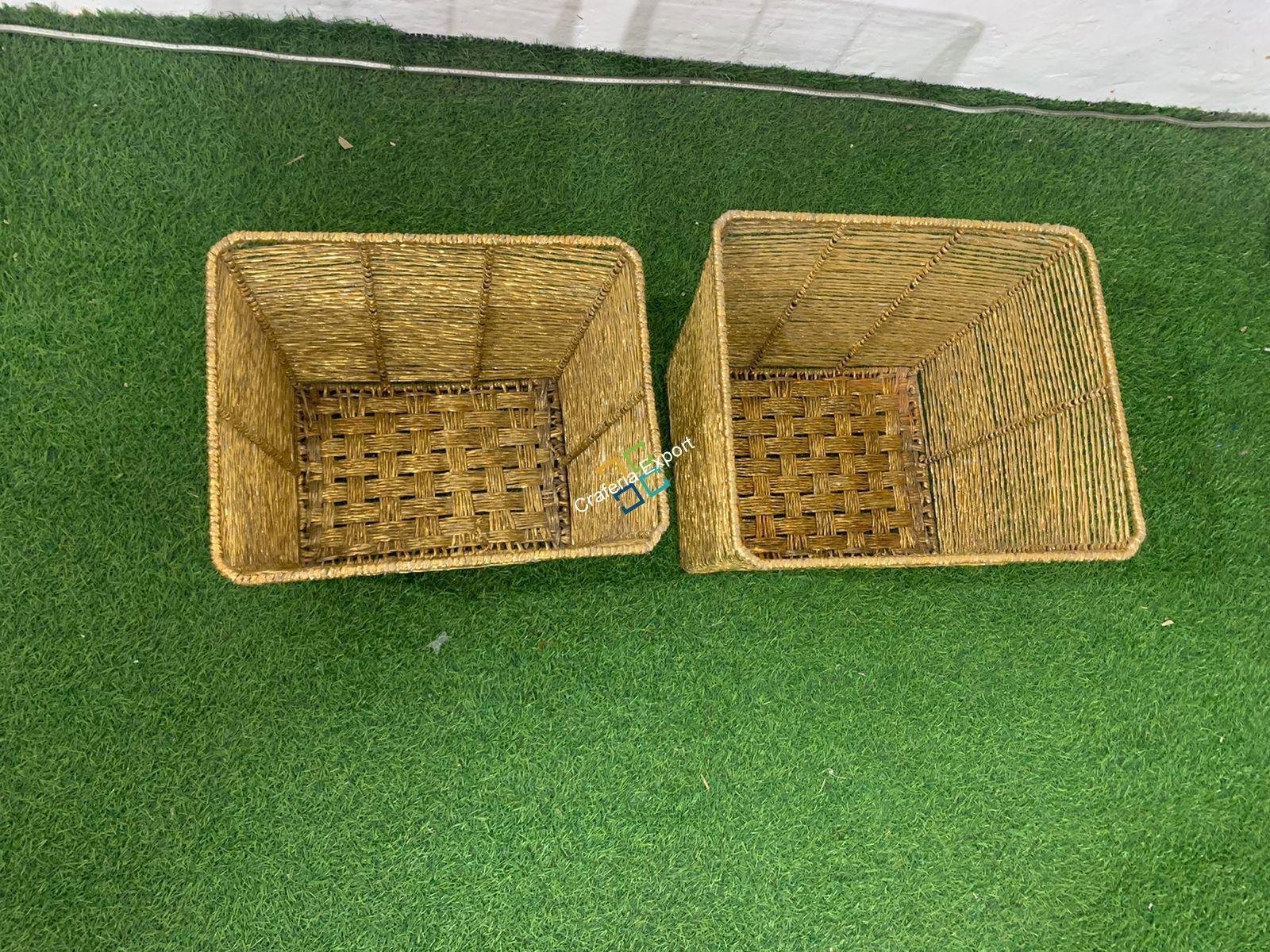 Decent Plastic Iron Rope Frame Basket For Kitchen/Laundry