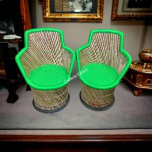 Bamboo chair with armrest in xl size for outdoor / balcony / garden