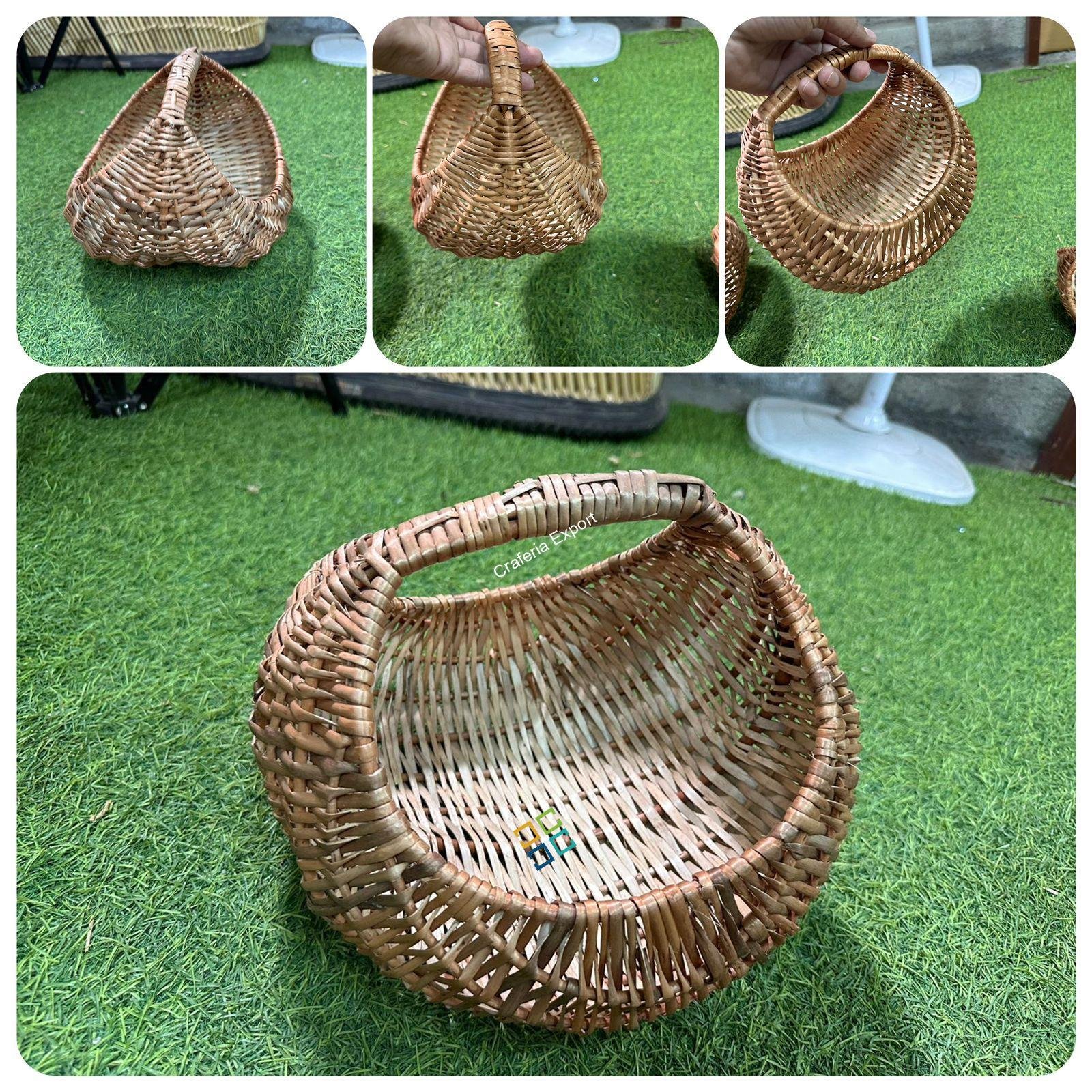 Chand Willow Kashmir Basket / Fruits Handle Storage Baskets