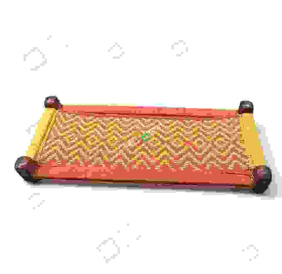 Handwoven Bench Cotton Rope Sheesham Wood Seating Bench For Living Room