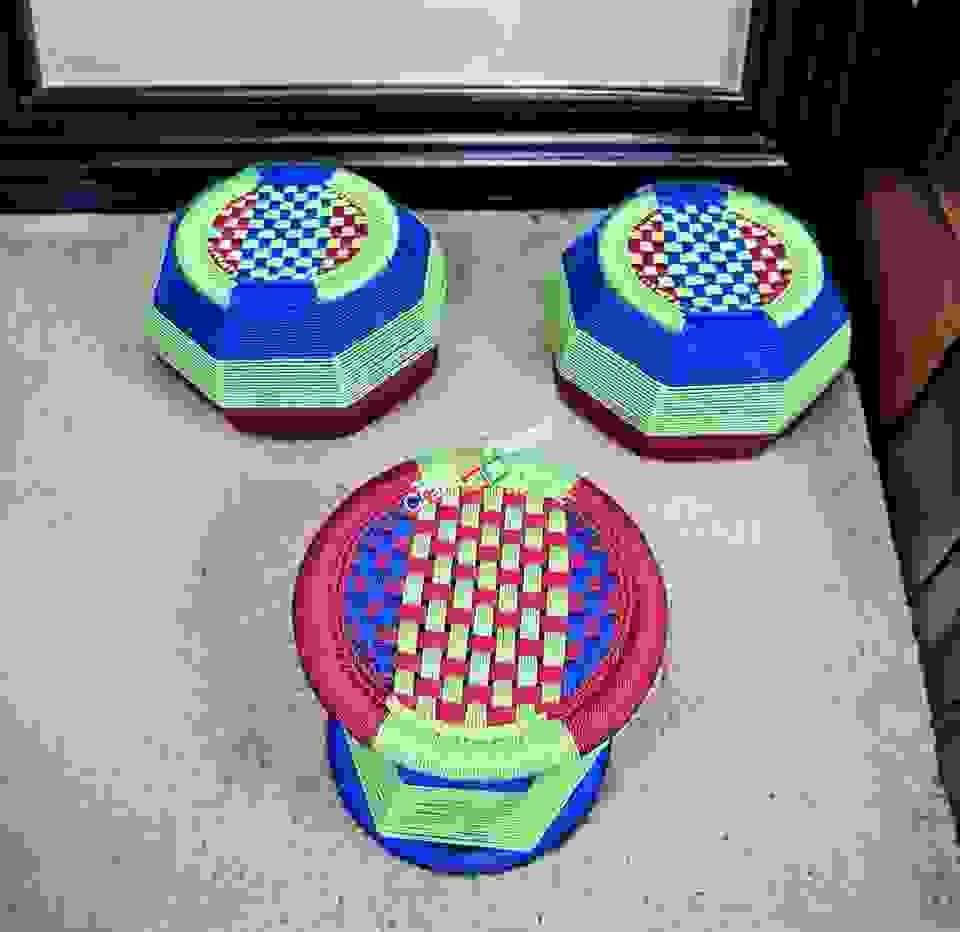 Handmade Iron Bar Mudda/Chair/Muddha Sitting Stool for Outdoor/Living Room