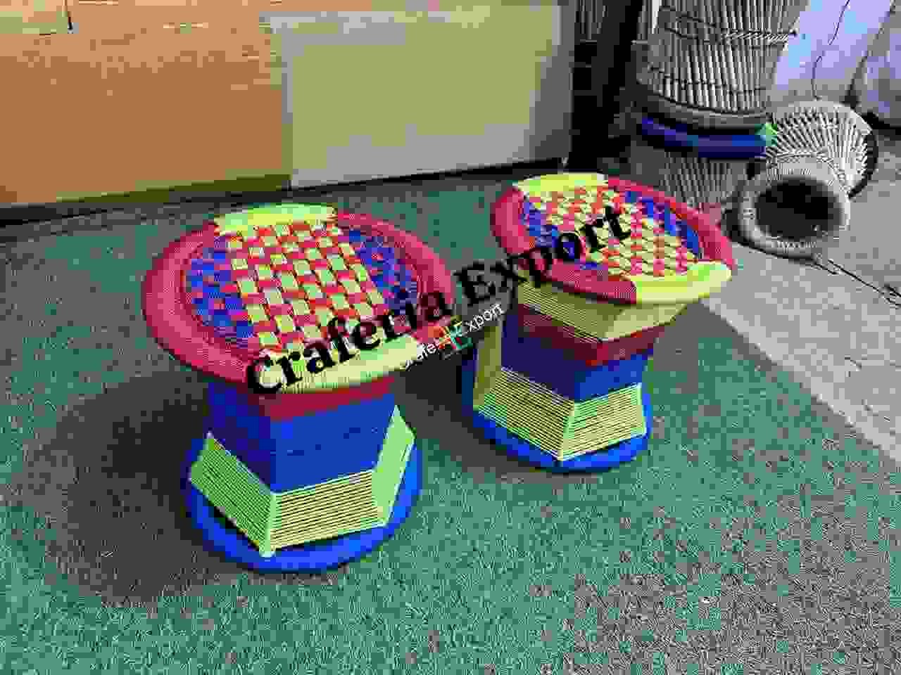 Handmade Iron Bar Mudda/Chair/Muddha Sitting Stool for Outdoor/Living Room