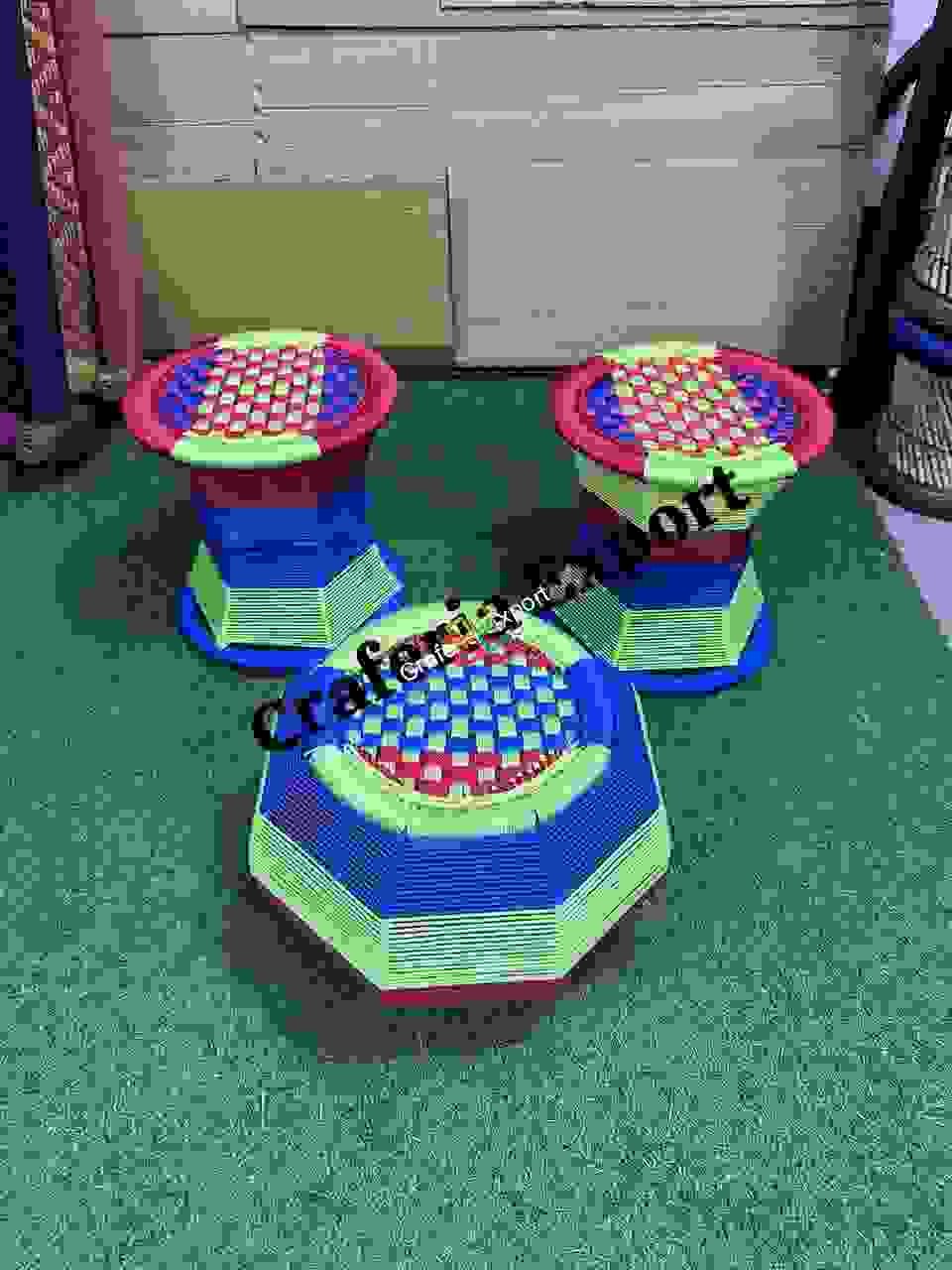 Handmade Iron Bar Mudda/Chair/Muddha Sitting Stool for Outdoor/Living Room