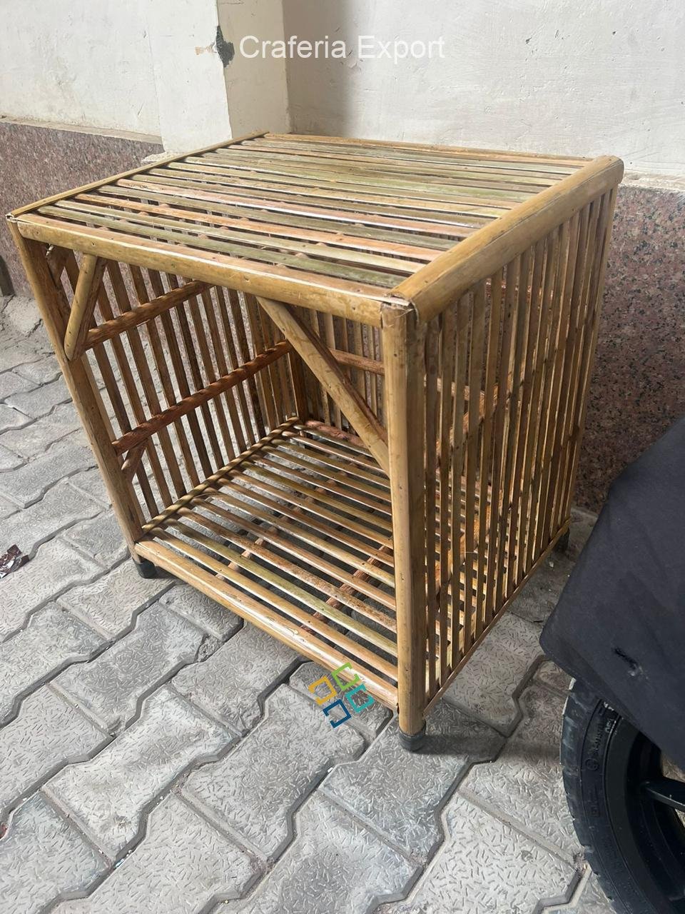 Bamboo Cane Rack/Storage box/Basket for Multipurpose use Indoor Outdoor