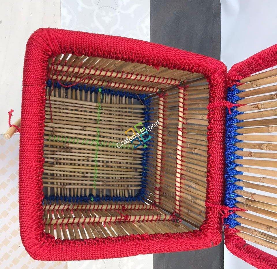 Bamboo Laundary / Hamper Basket for Home Useful-(Medium Size)