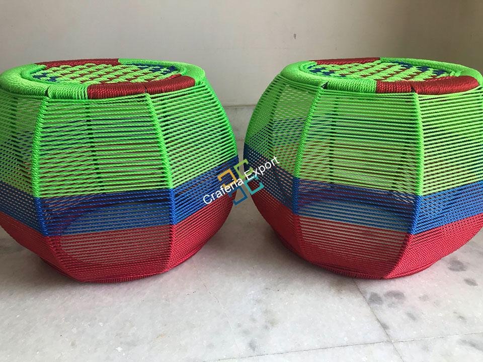 Handmade Rope Mudha Sitting Stool for Indoor / Outdoor Use
