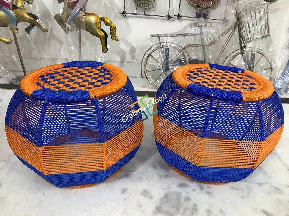 Handmade Rope Mudha Sitting Stool for Indoor / Outdoor Use