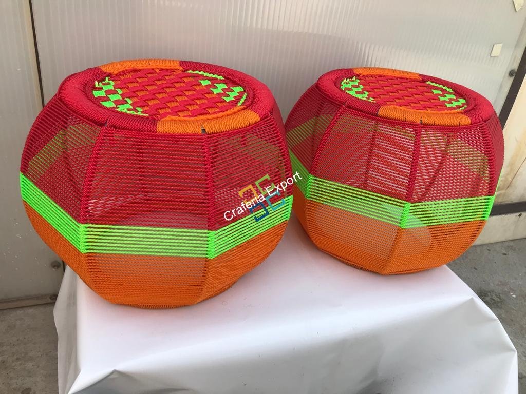 Handmade Rope Mudha Sitting Stool for Indoor / Outdoor Use