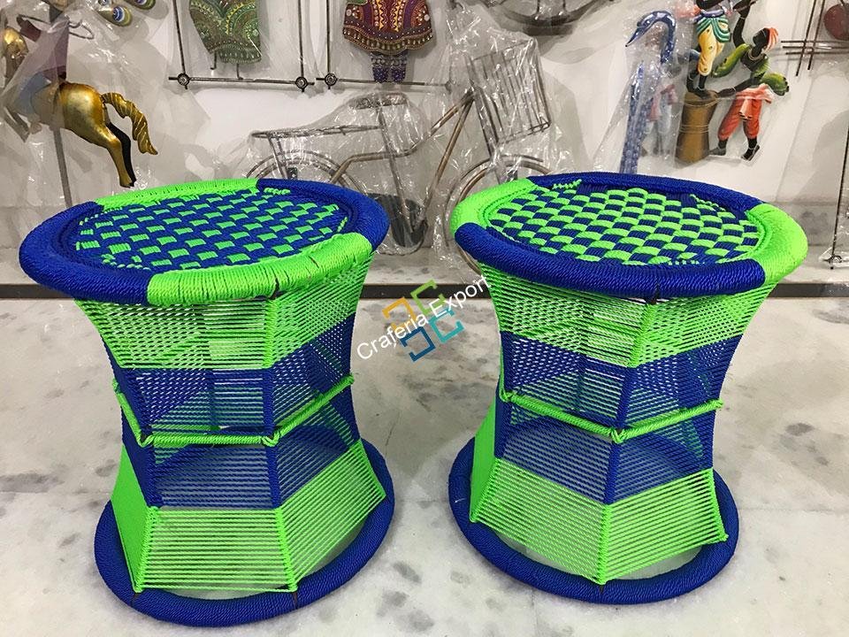 Cane Stool Mudha Sitting / Chair for Indoor/Outdoor