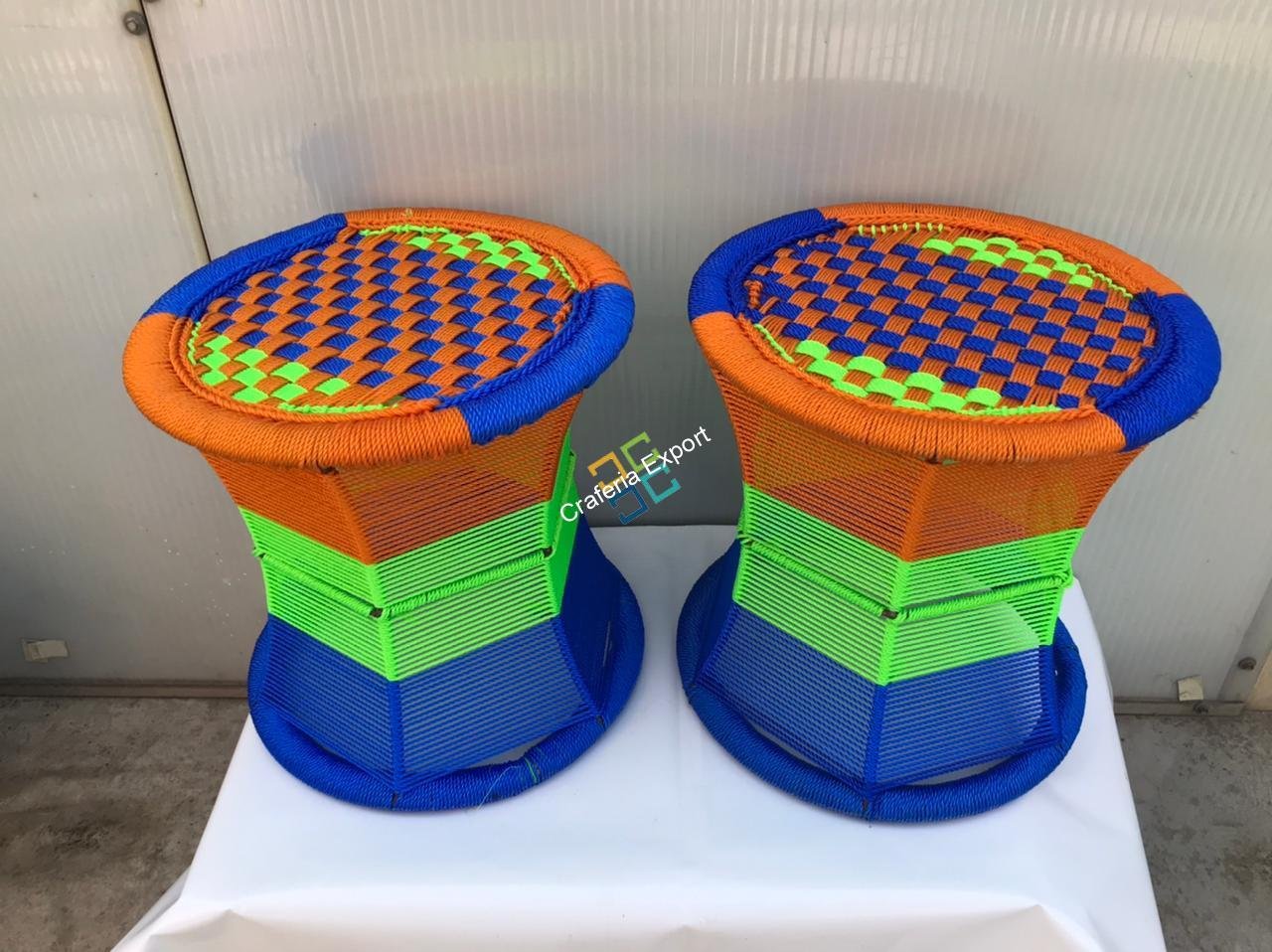 Cane Stool Mudha Sitting / Chair for Indoor/Outdoor