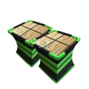 Bamboo Rope Iron Stools Mudha /Table Mudha Set of 2