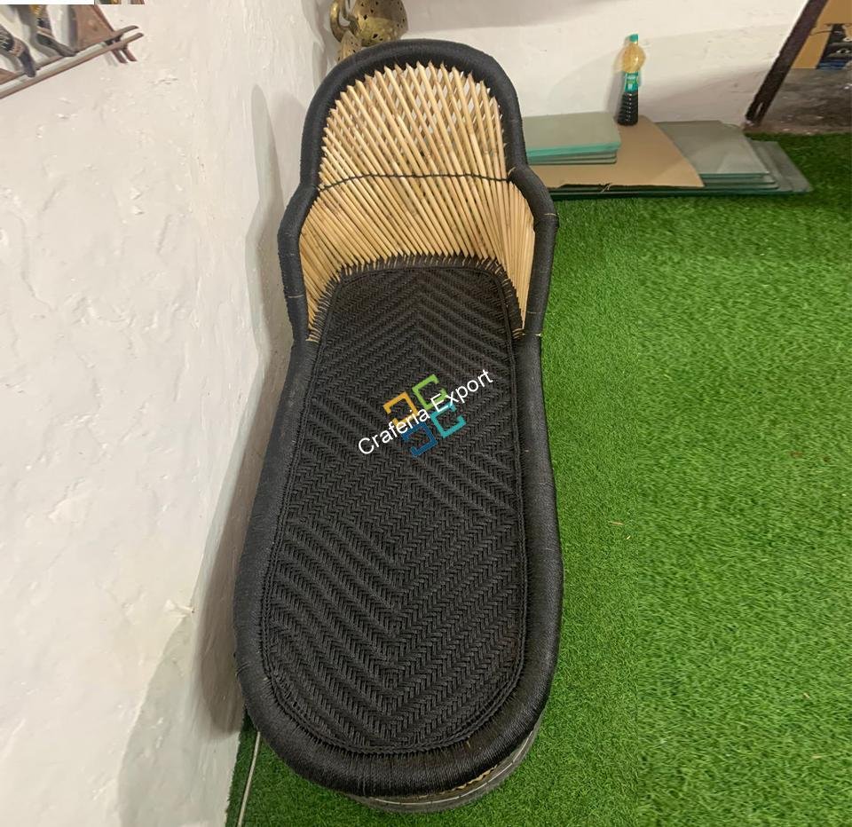 Handcrafted Bamboo Long Mudha Chair For Indoor/Outdoor (Standard Size)