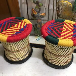 Traditional Colourful Mudha for Indoor/Outdoor Sitting- Extra Large Size