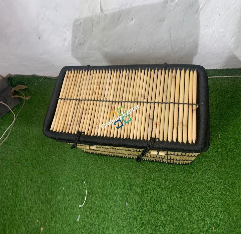 Modern Bamboo Decorative Storage Trunk for Home Hotel |Laundry Basket Multi Purpose |Storage Box