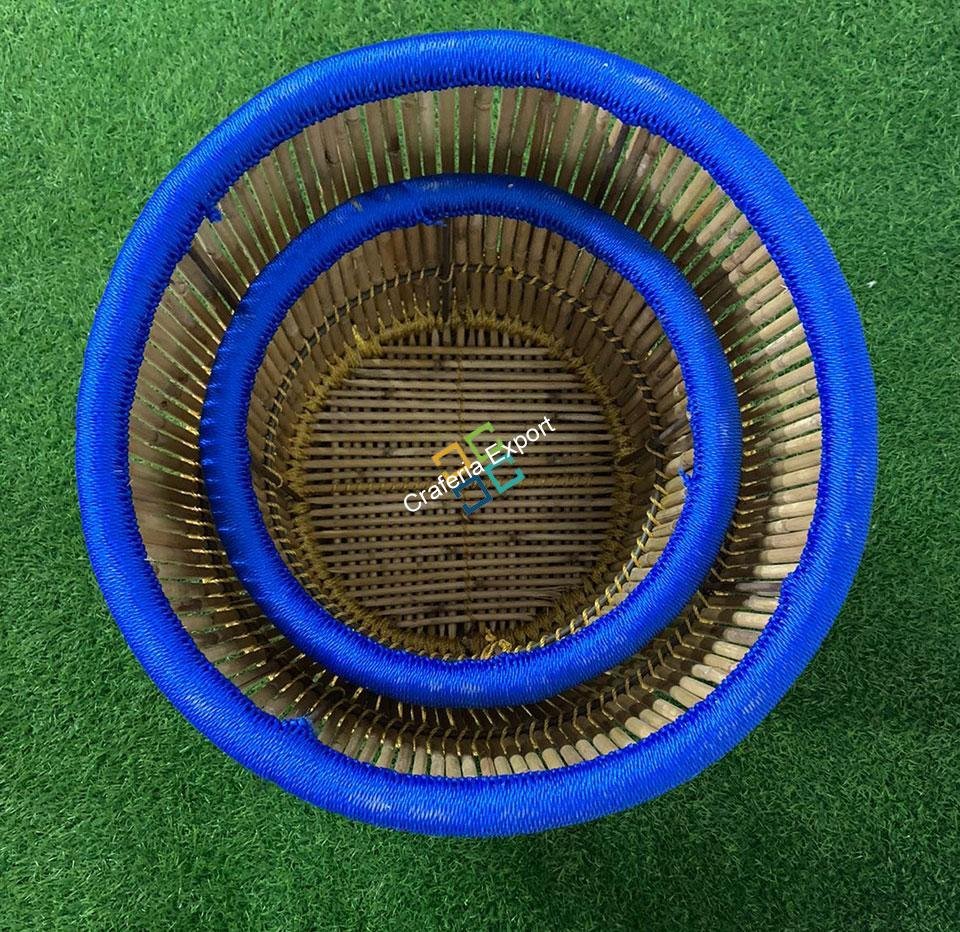 Handmade Bamboo Mudha for Indoor-outdoor Furniture (Set of 2)