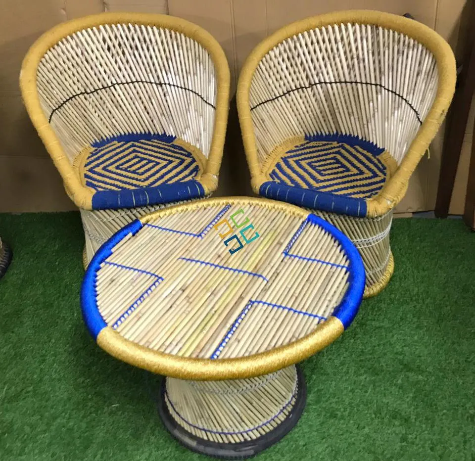 Natural Eco Friendly Bamboo Handmade XL Size Mudha Chairs for Home , Hotels | Indoor-Outdoor Living Areas Furniture