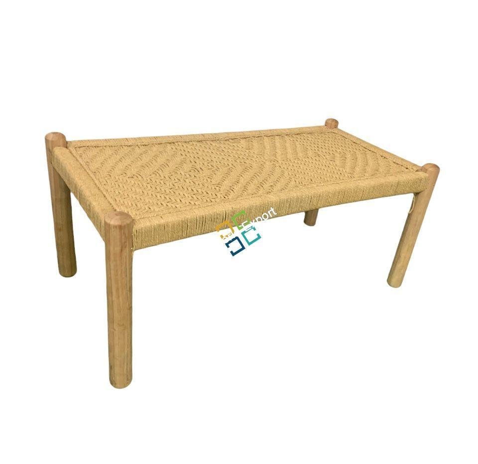 Wooden Seating Bench Handwoven | Small Charpai Bench khatola for Indoor/Garden/Terrace