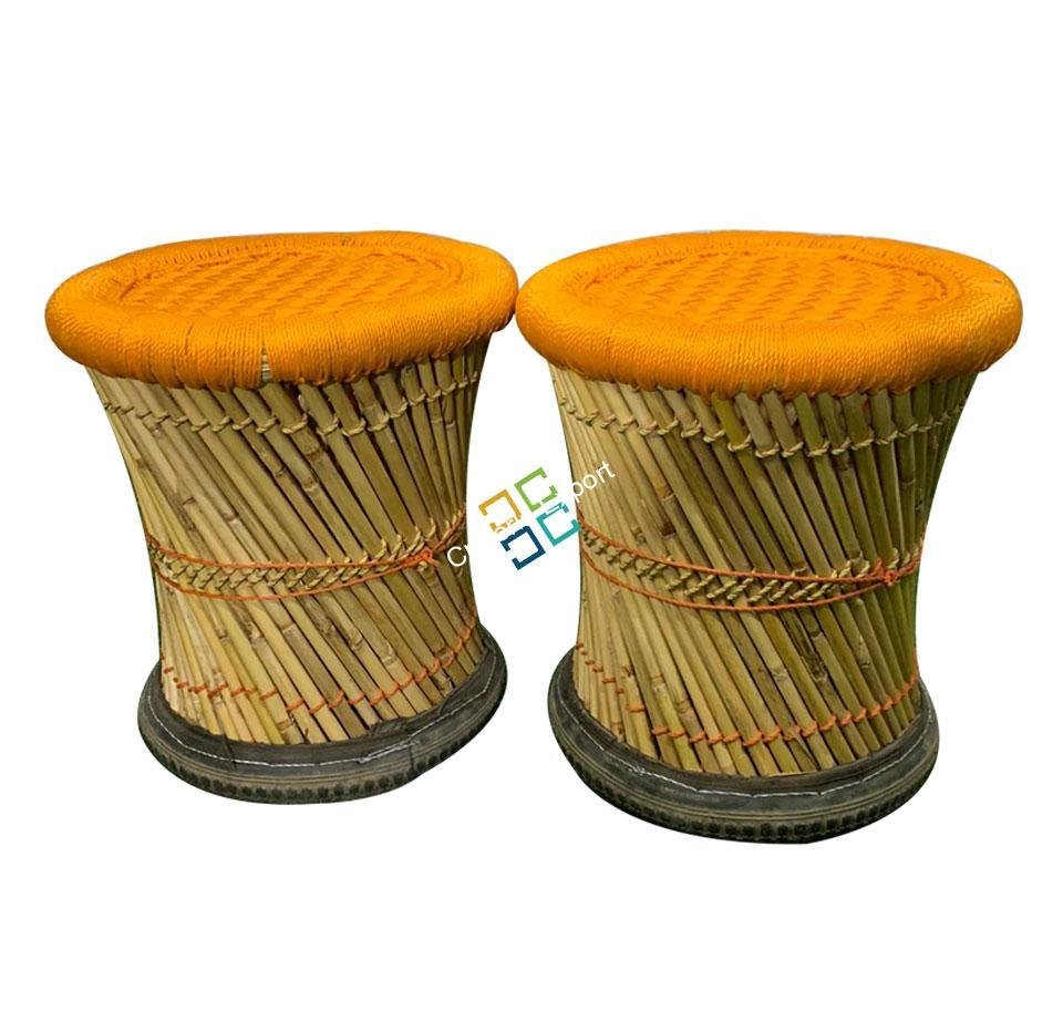 Round Handmade  Mudha Set For Home Office Garden Outdoor