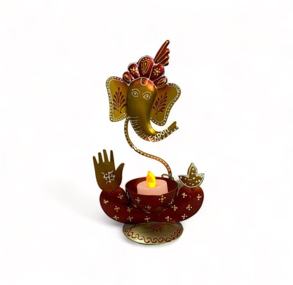 Ganesha Tea Light Holder/Candle Holder With Ganesha Design/ For Decoration