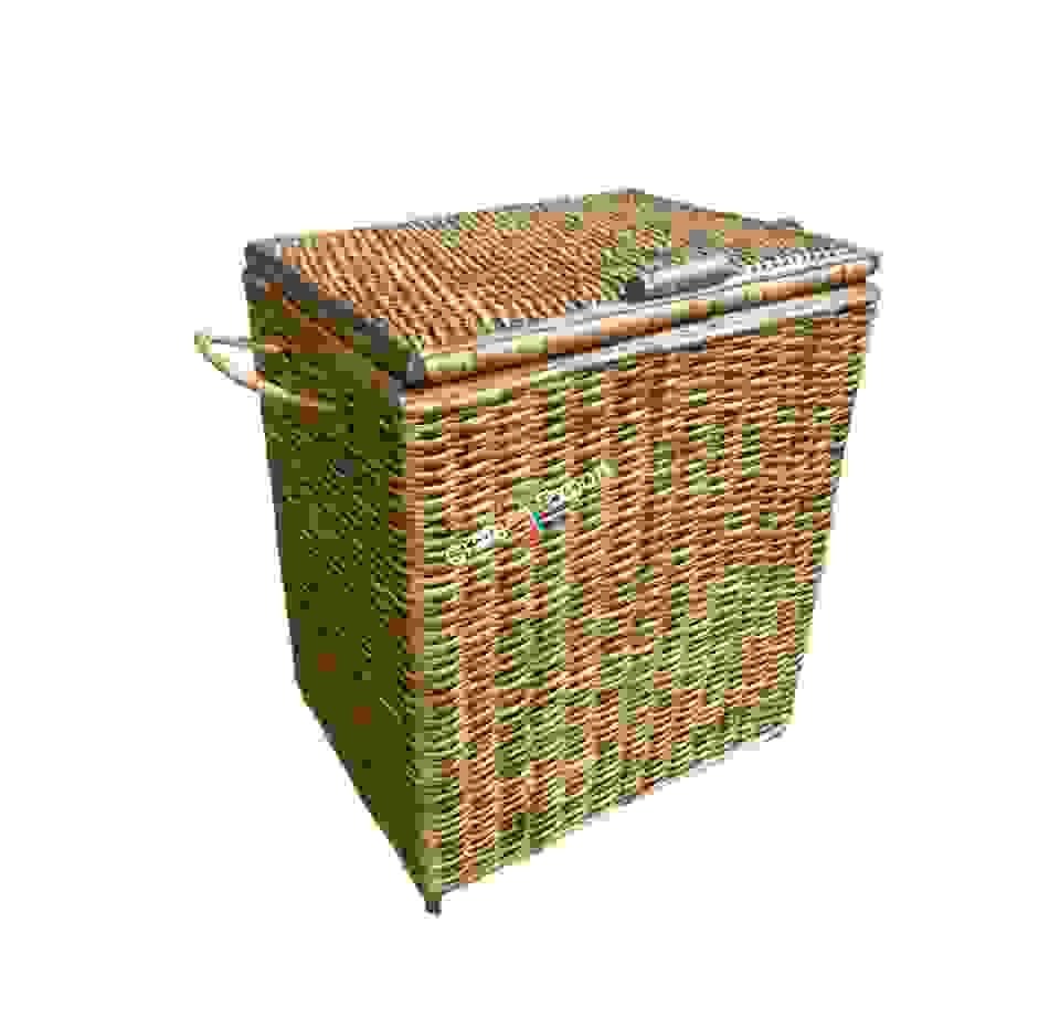 Cane Rattan Laundry Cum Picnic Handcrafted Basket with Lid