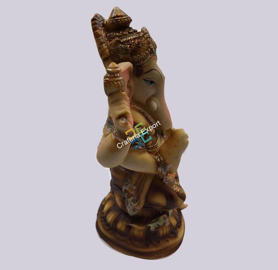 White Marble Ganesh Showpiece  home decor Indian God beauty