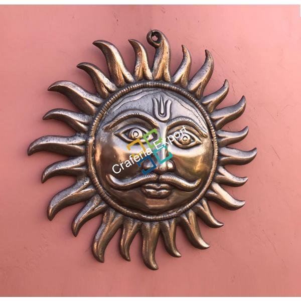 Handicraft/Vastu Metal Sun Wall hanging for home decor/gifts