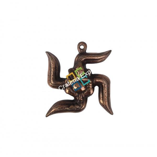 Metalic swastik for good luck and good wibes for home decor