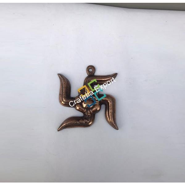 Metalic swastik for good luck and good wibes for home decor