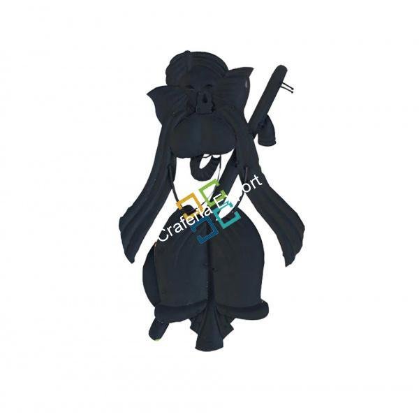 Ganesha Playing with muscial Instrunment wall hanging showpiece for interior Decoration / Gifts