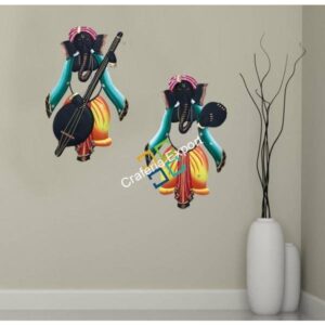 Beautiful metal lord ganesha  for home decoration / showpiece set of 2 pc