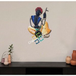 Wrought iron Indian handicrafts traditional Wall Hanging frame / home decor showpiece / gfits