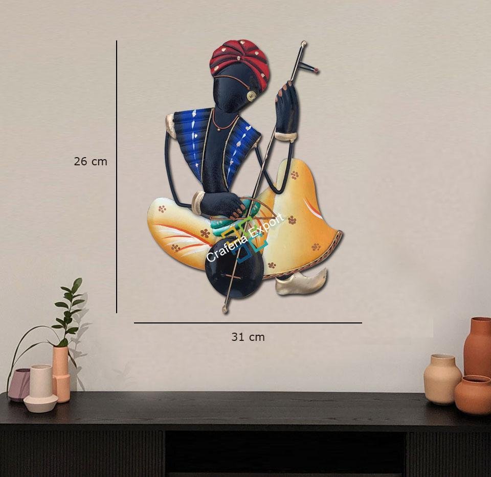 Wrought iron Indian handicrafts traditional Wall Hanging frame / home decor showpiece / gfits