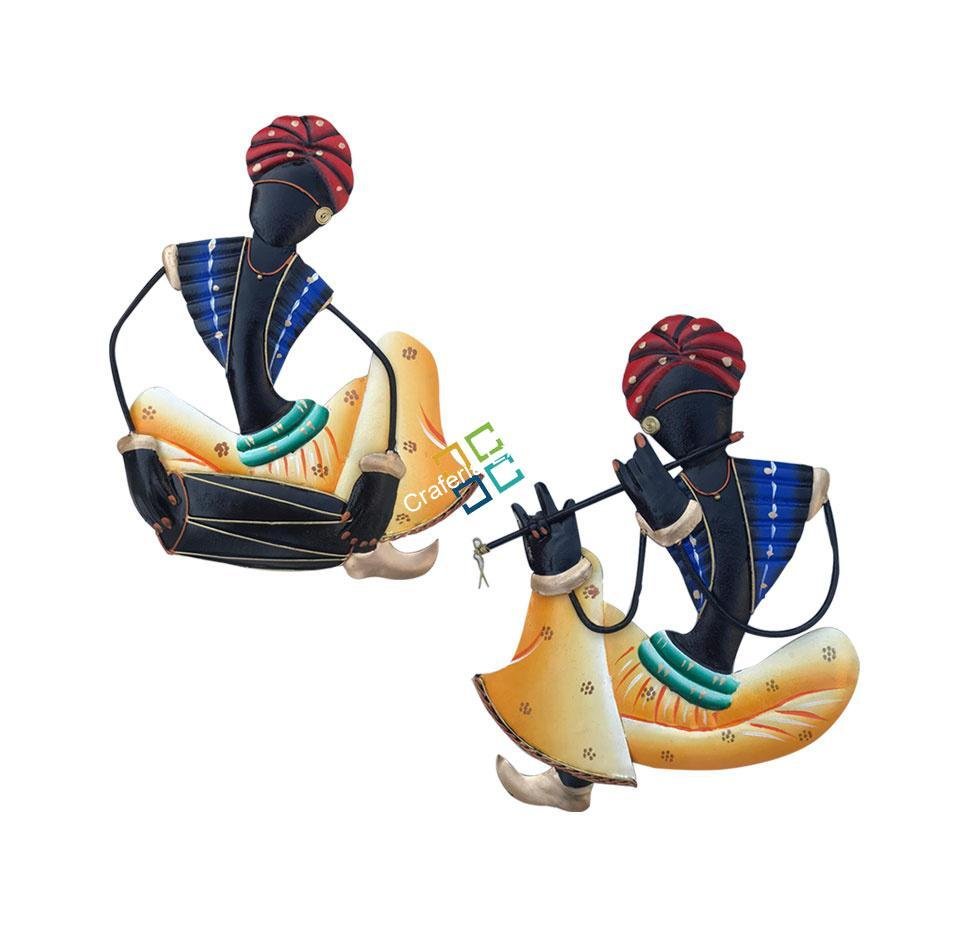 Traditional crafted rajasthani attractive showpiece / wall hanger / for home decorative ( set of 2 pcs )