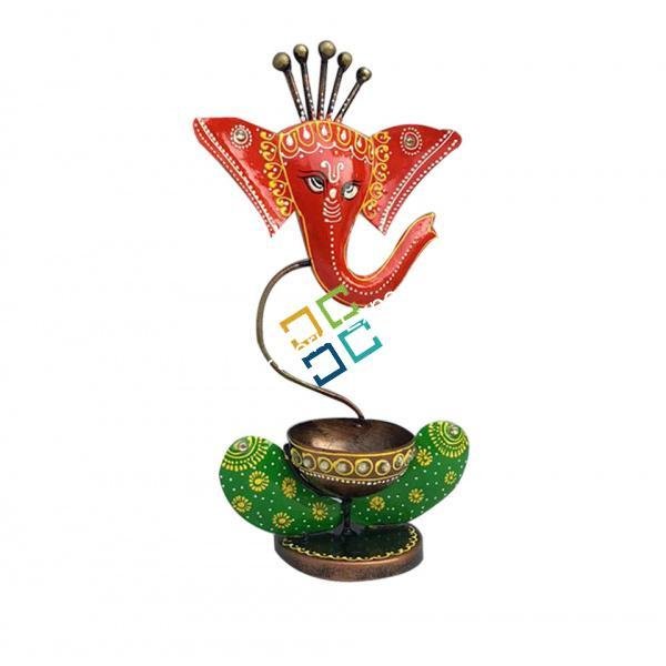 Handicrafts showpiece of ganesha T candle holder for decor/Gift