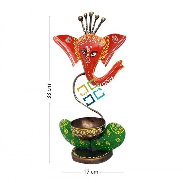 Handicrafts showpiece of ganesha T candle holder for decor/Gift
