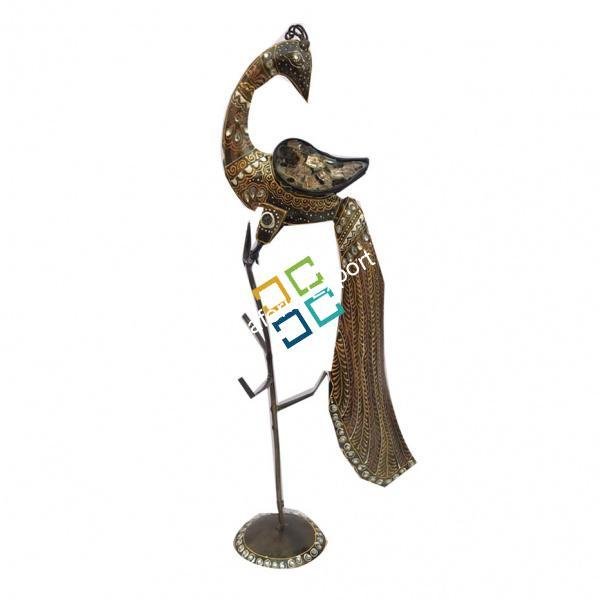 Peacock shaped design keyhander/ bangle stand showpiece