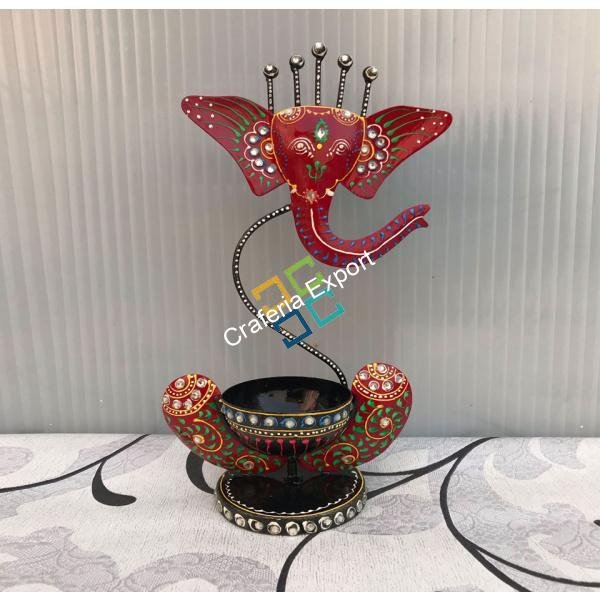 Elegant Ganesha  tea light candle holder for diwali decoration and home