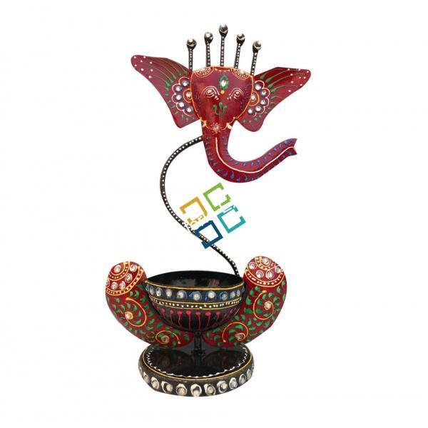 Elegant Ganesha  tea light candle holder for diwali decoration and home
