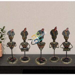 Indian tribal men musical set showpiece  (set of 5)