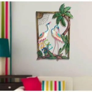 Antique handicraft sitting ducks wall frame / wall hanging for home decor