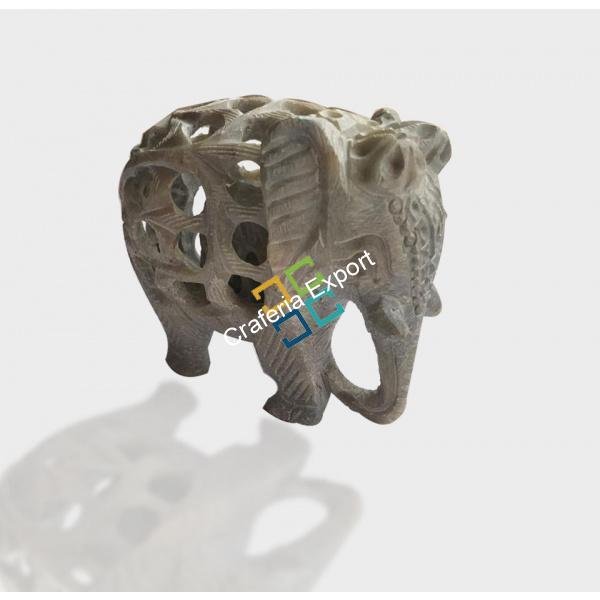 Real Stone Elephant  Exquisite hand crafted Showpiece for home Decor / Gifts Purpose