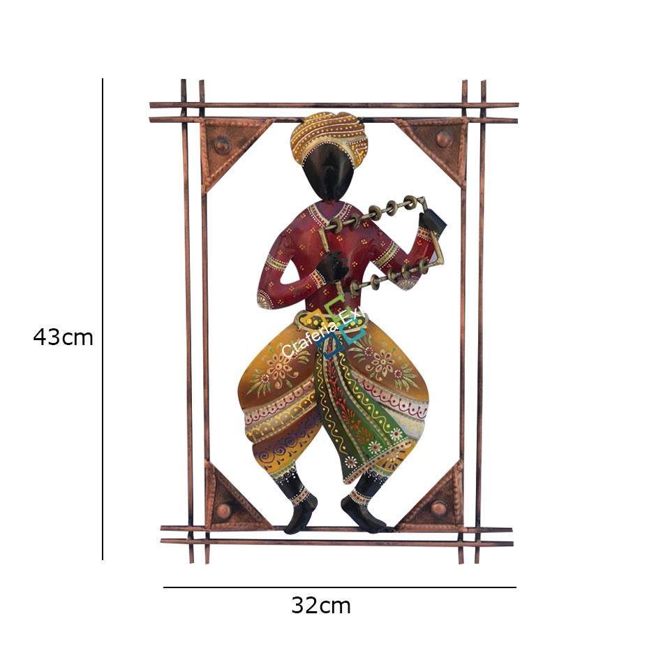 Wall Decor Handcrafted Metal musical frame/Showpiece for Gifts