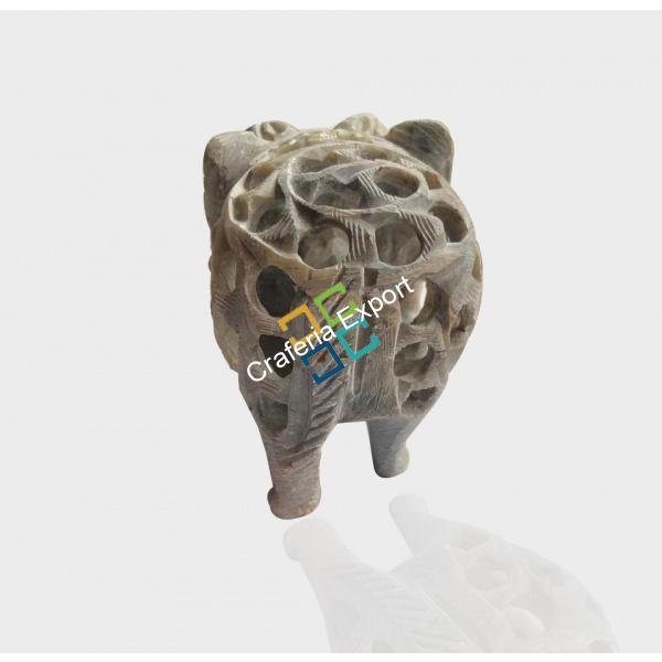 Real Stone Elephant  Exquisite hand crafted Showpiece for home Decor / Gifts Purpose