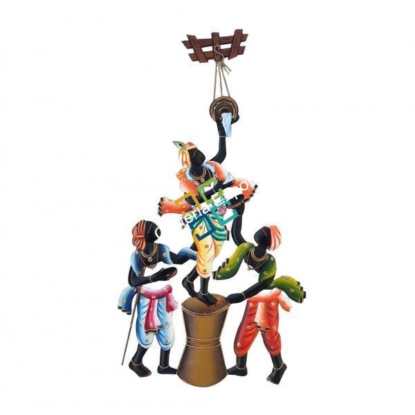 Beautiful Krishna Makhan Chor Wall Hanging Showpiece for home Decoration