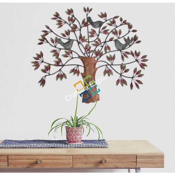Beautiful tree with sitting bird wall Hanging  Art Sculpture / Gift/ wall decor items